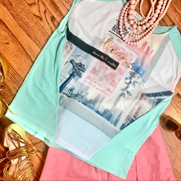 NYLON APPAREL mint and gold foil dreams box top - Picture 2 of 5